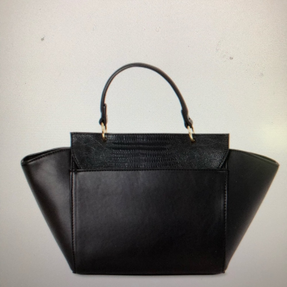 London Fog Orchid Satchel w/removable strap - Picture 3 of 6
